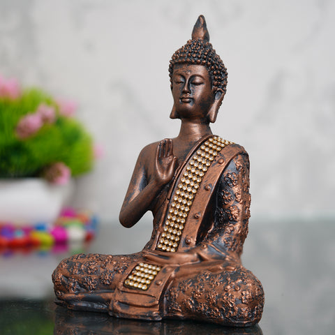 eCraftIndia Handcrafted Meditating Blessing Buddha